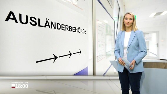 Alexandra Bauer moderiert Schleswig-Holstein 18.00 Uhr am 14.03.2023. © Screenshot 