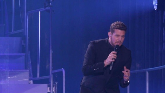 Michael Bublé in der Barclays Arena. © Screenshot 