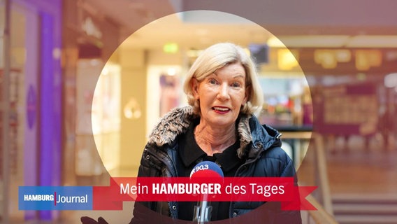 Brigitte beim Interview zum Hamburger des Tages © Screenshot 