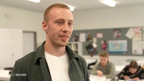 Robin von Allmen, ein Lehrer in der Schweiz. © Screenshot 