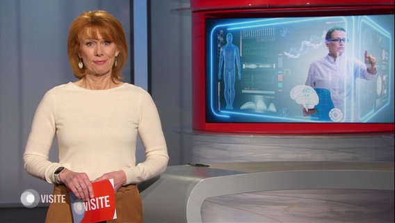 Vera Cordes moderiert Visite. © Screenshot 