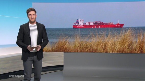 Stefan Leyh moderiert Nordmagazin © Screenshot 