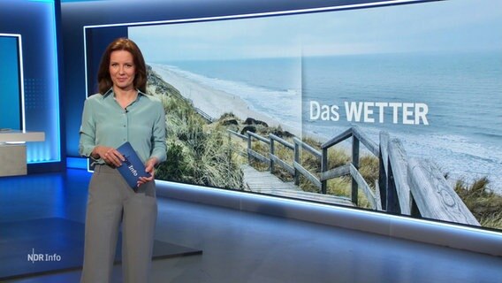 Romy Hiller moderiert NDR Info am 24.03.2023 um 17:00 Uhr. © Screenshot 