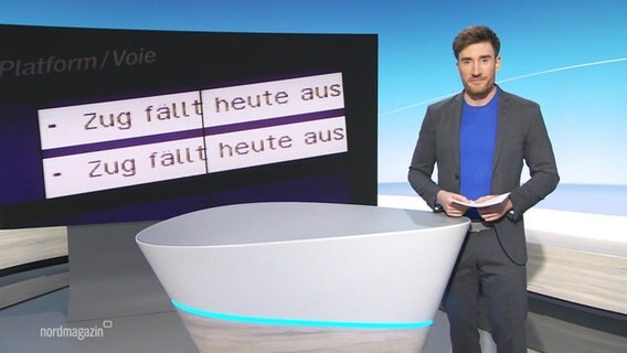Stefan Leyh moderiert das Nordmagazin - Land und Leute. © Screenshot 
