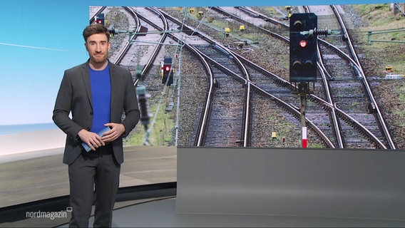 Stefan Leyh moderiert das Nordmagazin am 24.03.2023. © Screenshot 