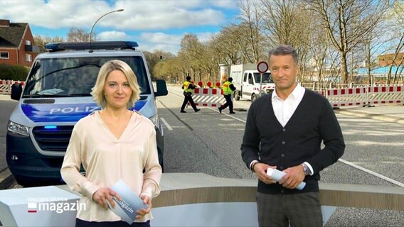 Marie-Luise Bram und Gerrit Derkowski moderieren das Schleswig-Holstein Magazin um 19:30 Uhr. © Screenshot 