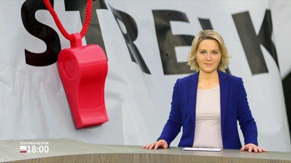 Marie-Luise Bram moderiert Schleswig-Holstein 18:00. © Screenshot 