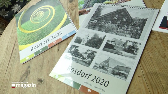 Wandkalender über das Dorf Rosdorf. © Screenshot 