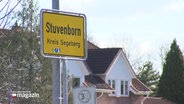 Ein Ortsschild von Stuvenborn. © Screenshot 