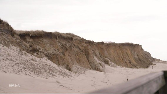 Abgespülter Strand auf der Insel Sylt © Screenshot 