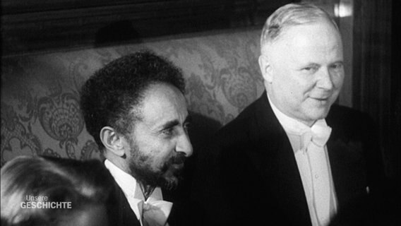 Der erste Staatsbesuch in der noch jungen Bundesrepublik war 1954 der Kaiser von Äthiopien. © Screenshot 