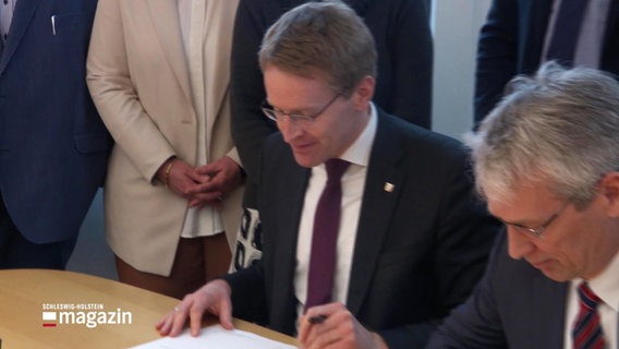 Ministerpräsident Daniel Günter verspricht mehr Unterstützung für die Kommunen bei der Aufnahme von Geflüchteten. © Screenshot 