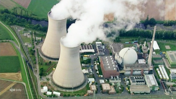 Rauchende Atomkraftwerke. © Screenshot 