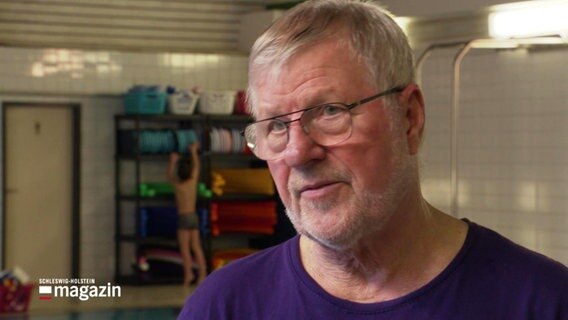 Manfred Jendrecki von der DLRG in Jarplund-Weding © Screenshot 