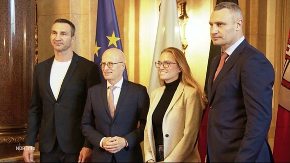 Vitali Klitschko ist zu Gast in Hamburg. © Screenshot 