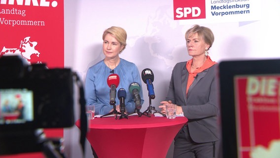 Ministerpräsidentin Manuela Schwesig erklärt, was mit den Mehreinnahmen geschehen soll. © Screenshot 