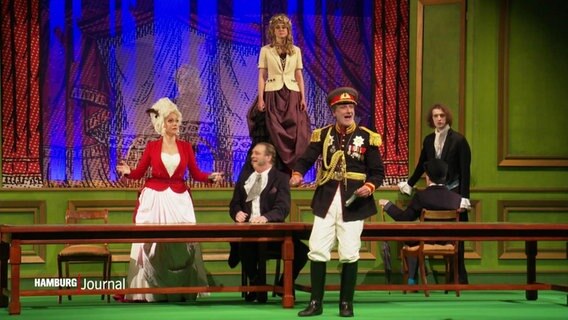 Theaterszene aus Dostojewskis "Der Spieler" im Altonaer Theater. © Screenshot 