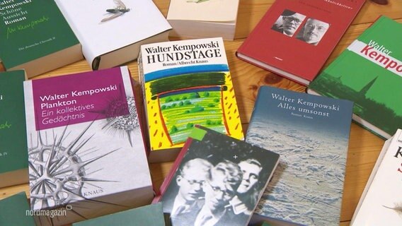 Werke des Schriftstellers Walter Kempowski © Screenshot 