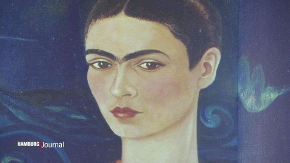 In Altona hat eine Multimedia-Ausstellung über die Künstlerin Frida Kahlo eröffnet. © Screenshot 