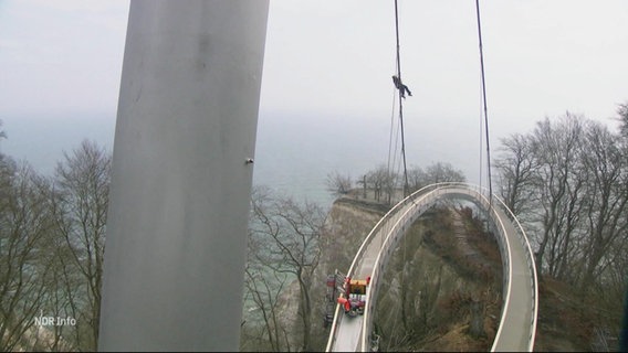 Der Skywalk von oben gesehen. © Screenshot 