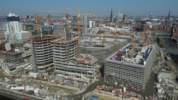 Bauarbeiten in der Hafencity. © Screenshot 