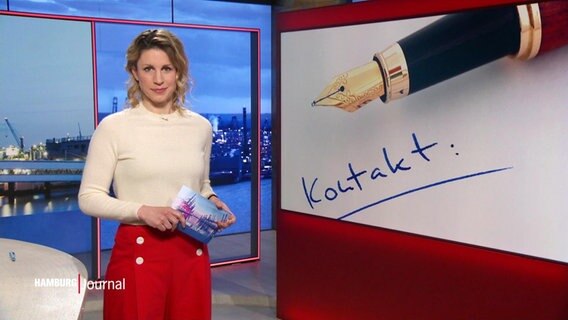 Eva Diederich moderiert das Hamburg Journal um 18:00 Uhr. © Screenshot 