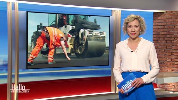 Christina von Saß moderiert Hallo Niedersachsen. © Screenshot 