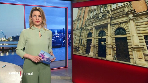 Eva Diederich moderiert das Hamburg Journal 18:00 Uhr. © Screenshot 