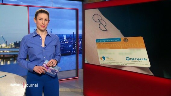 Eva Diederich moderiert Hamburg Journal 18:00 Uhr. © Screenshot 