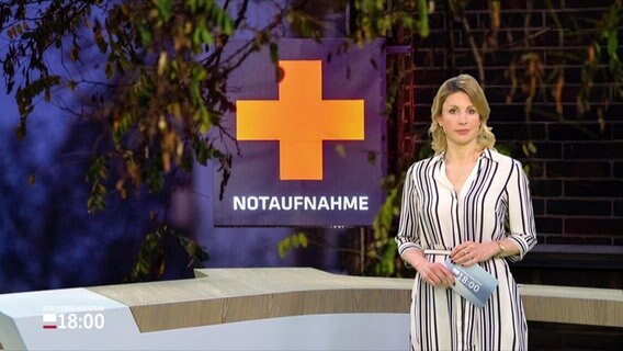 Eva Diederich moderiert das Schleswig-Holstein Magazin um 18:00 Uhr. © Screenshot 