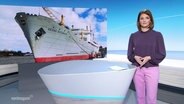 Moderatorin Frauke Rauner im Studio © Screenshot 