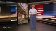 Julia Westlake moderiert NDR Kultur - das Journal am 8.5.2023. © Screenshot 