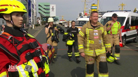 Teams aus ganz Deutschland treten bei der Firefighter Challenge Bremerhaven gegeneinander an. © Screenshot 