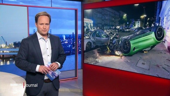 Christian Buhk moderiert das Hamburg Journal um 18:00 Uhr. © Screenshot 