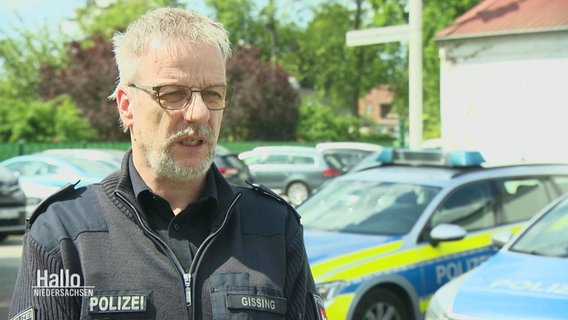 Thomas Gissing von der Polizei Diepholz © Screenshot 