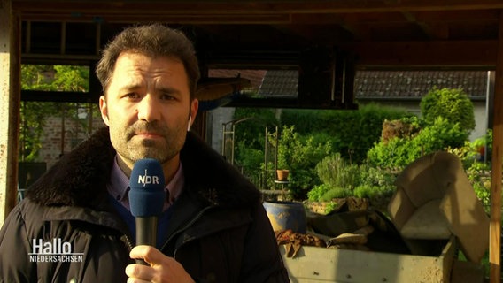 Der Reporter Johannes Avenarius berichtet aus Thal. © Screenshot 