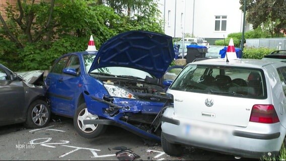 Unfall vor einer Grundschule. © Screenshot 