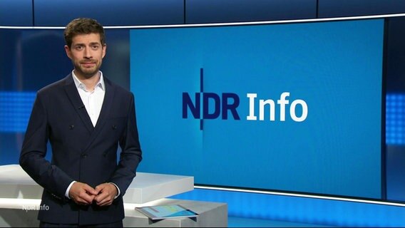 Daniel Bröckerhoff moderiert NDR Info 21:45. © Screenshot 