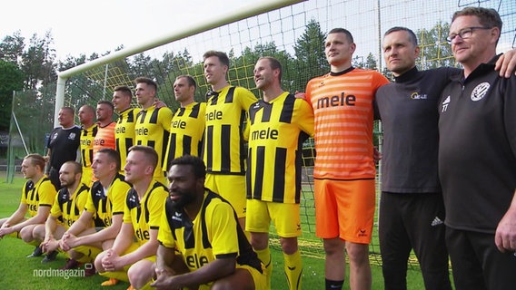 Spieler des Fußball-Vereins Einheit Ueckermünde. © Screenshot 