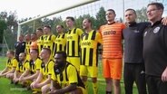 Spieler des Fußball-Vereins Einheit Ueckermünde. © Screenshot 