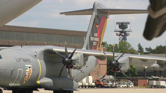 Nahaufnahme des deutschen "Air Defender". © Screenshot 