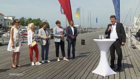 Eröffnung des Warnemünder Sportboothafens. © Screenshot 