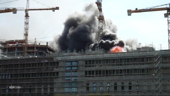 Explosion auf einer Baustelle. © Screenshot 
