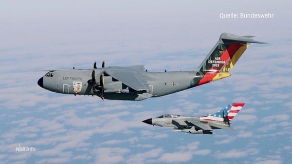 Flugzeuge der Luftwaffe. © Screenshot 
