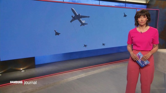Theresa Pöhls moderiert das Hamburg Journal um 18:00 Uhr. © Screenshot 