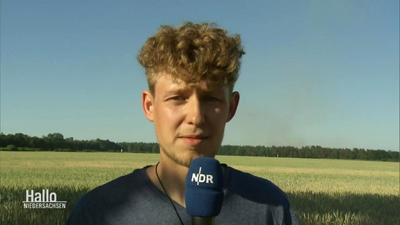 Der Reporter Dominik Semrau berichtet. © Screenshot 