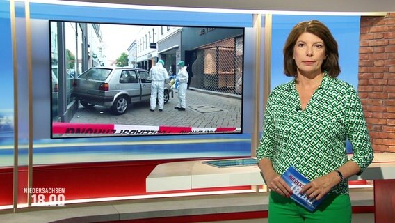 Sandrine Harder moderiert das Niedersachsen Magazin um 18:00 Uhr. © Screenshot 