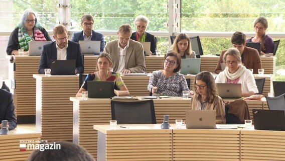 Politiker_innen im Kieler Landtag. © Screenshot 