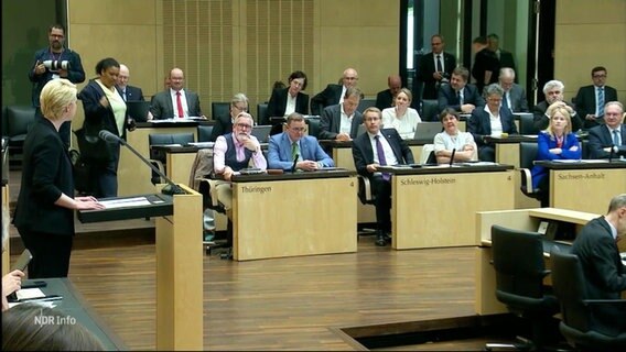 Manuela Schwesig im Bundesrat. © Screenshot 