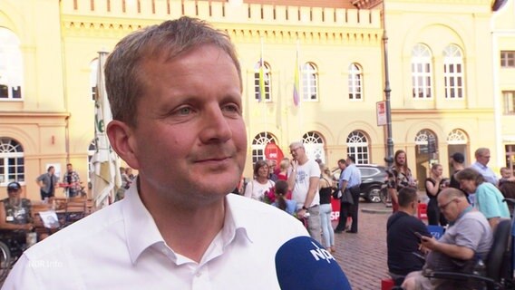 Oberbürgermeister von Schwerin, Rico Badenschier. © Screenshot 